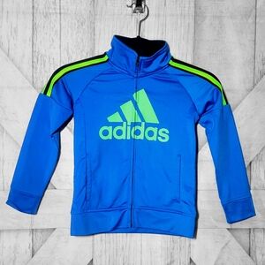 Boys Addidas Zippered Track Jacket with Pockets Size 5, Christmas Gift for Boys